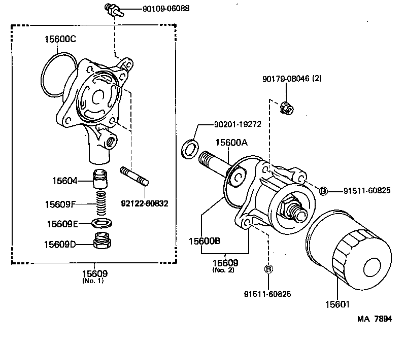 90029-20013 RING, O, NO.1(FOR OIL FILTER) product image