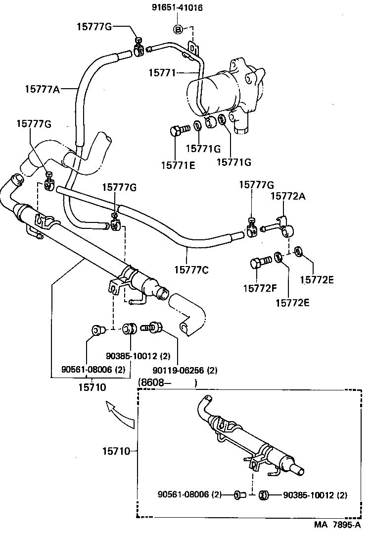 90405-10015 UNION(FOR OIL PIPE) product image