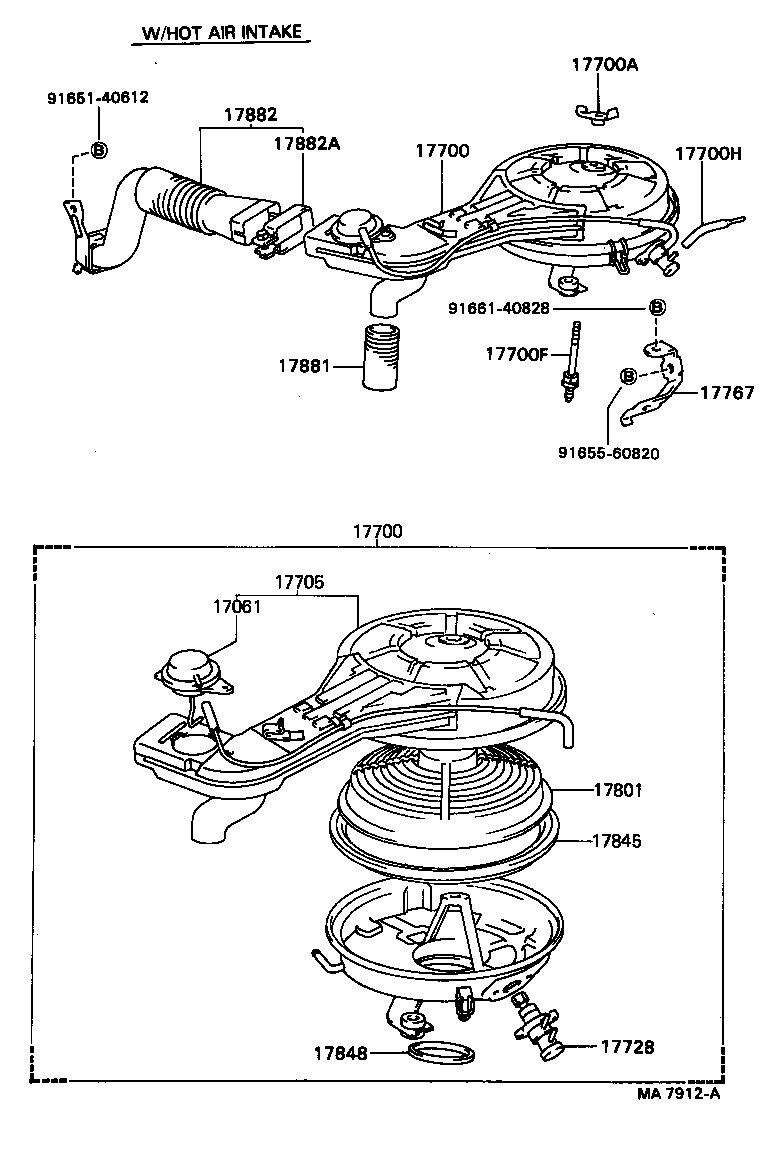 17700-11331 CLEANER ASSY, AIR product image