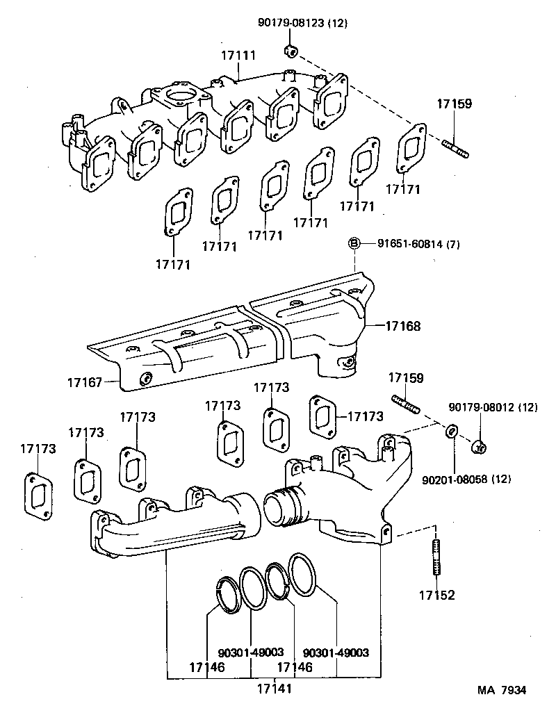 17100-61052 MANIFOLD ASSY product image
