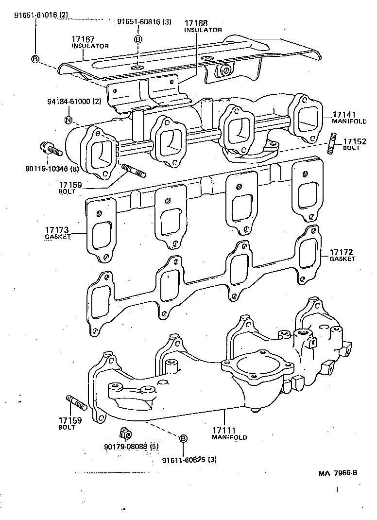 90044-30041 GASKET(FOR TURBO OIL INLET PIPE) product image
