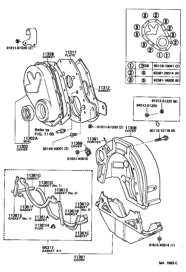 11301-68020 CASE SUB-ASSY, TIMING GEAR product image