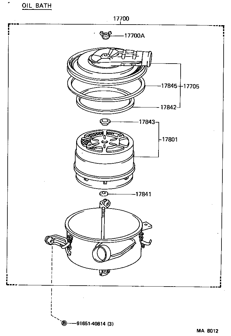 17700-68151 CLEANER ASSY, AIR product image