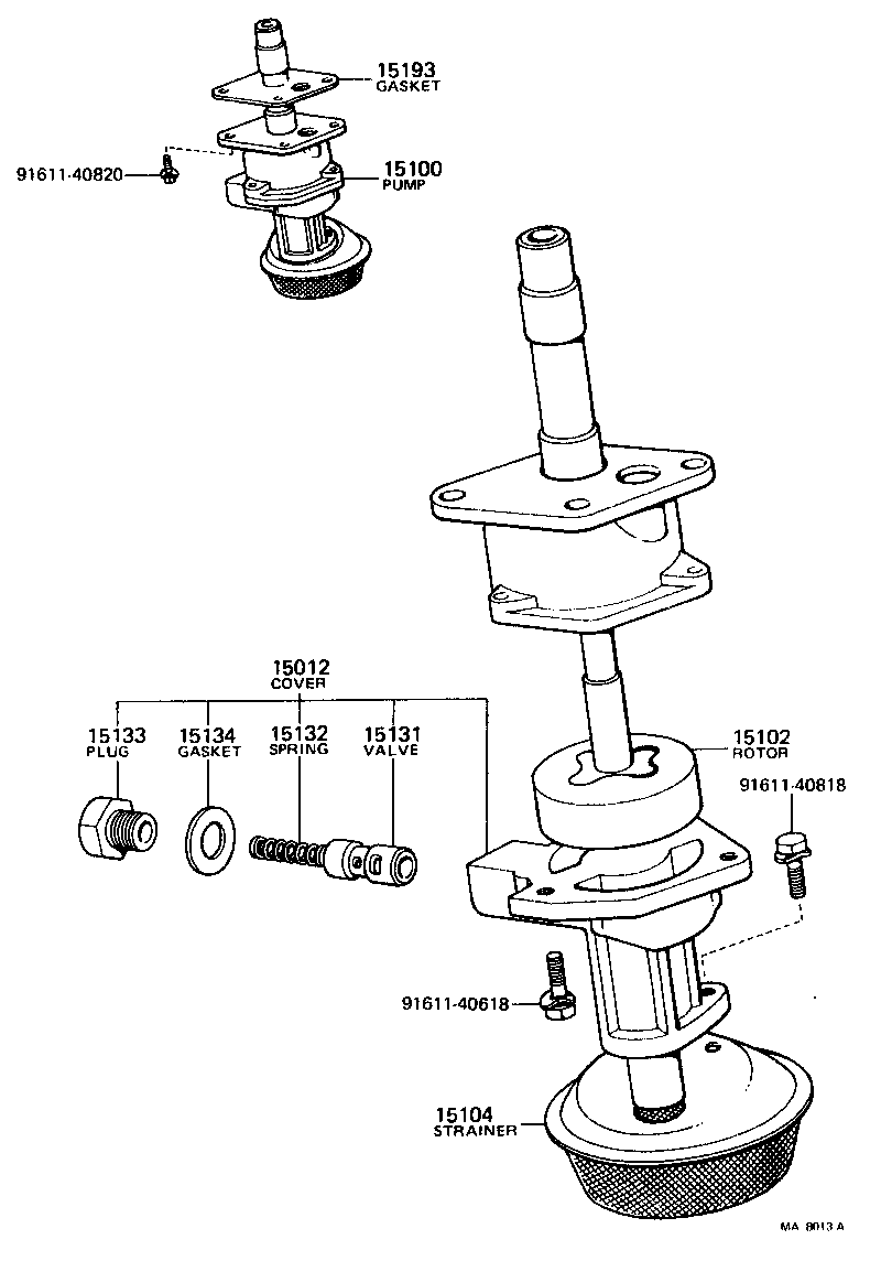 15100-38010 PUMP ASSY, OIL product image