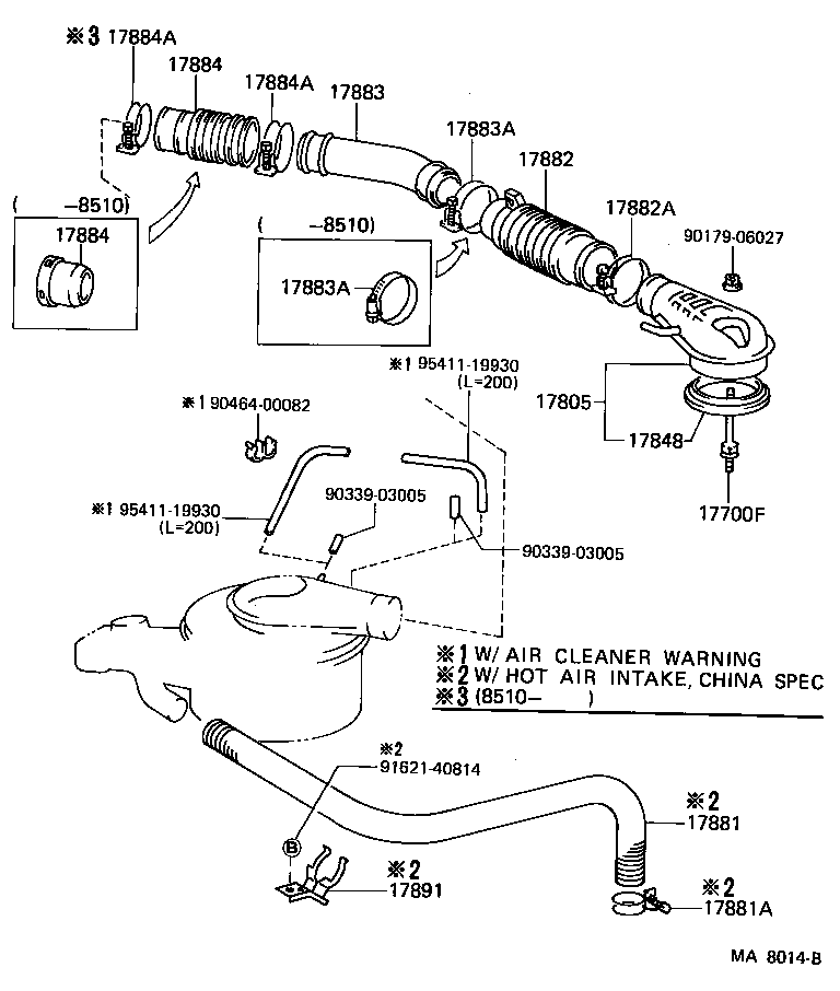 17700-68151 CLEANER ASSY, AIR product image