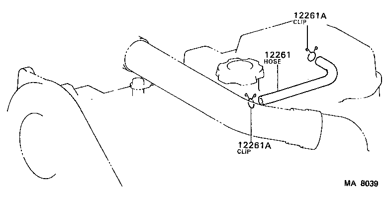 90464-00435 CLAMP(FOR VENTILATION HOSE) product image