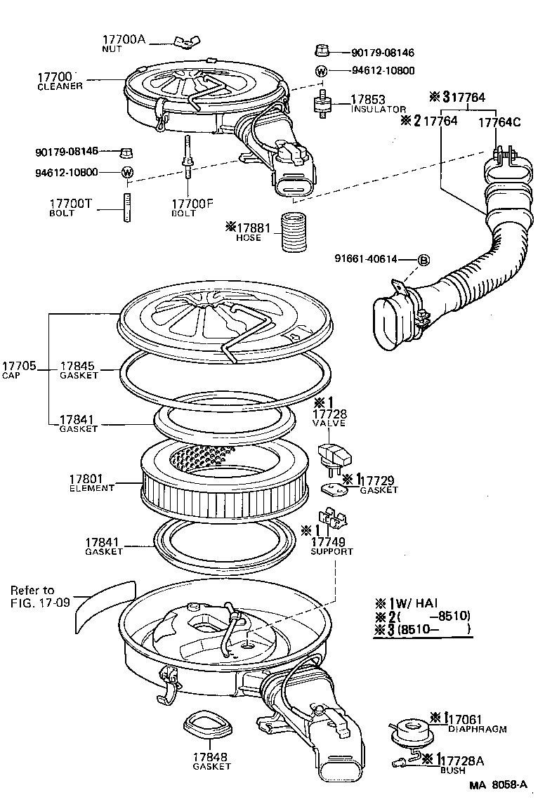 53299-90K08 INLET SUB-ASSY, AIR CLEANER product image