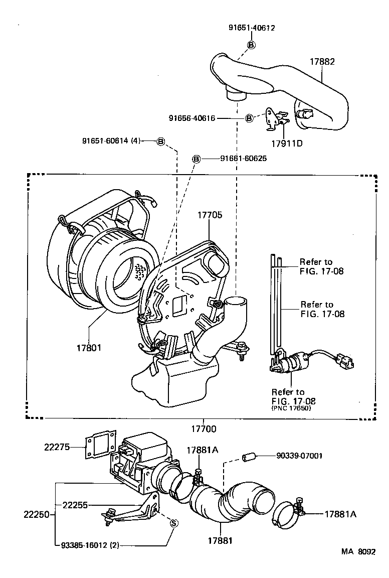 96111-10490 CLAMP, HOSE(FOR AIR CLEANER) product image