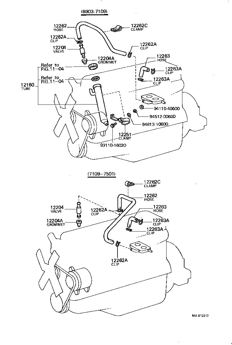 12204-51012 VALVE SUB-ASSY, VENTILATION product image