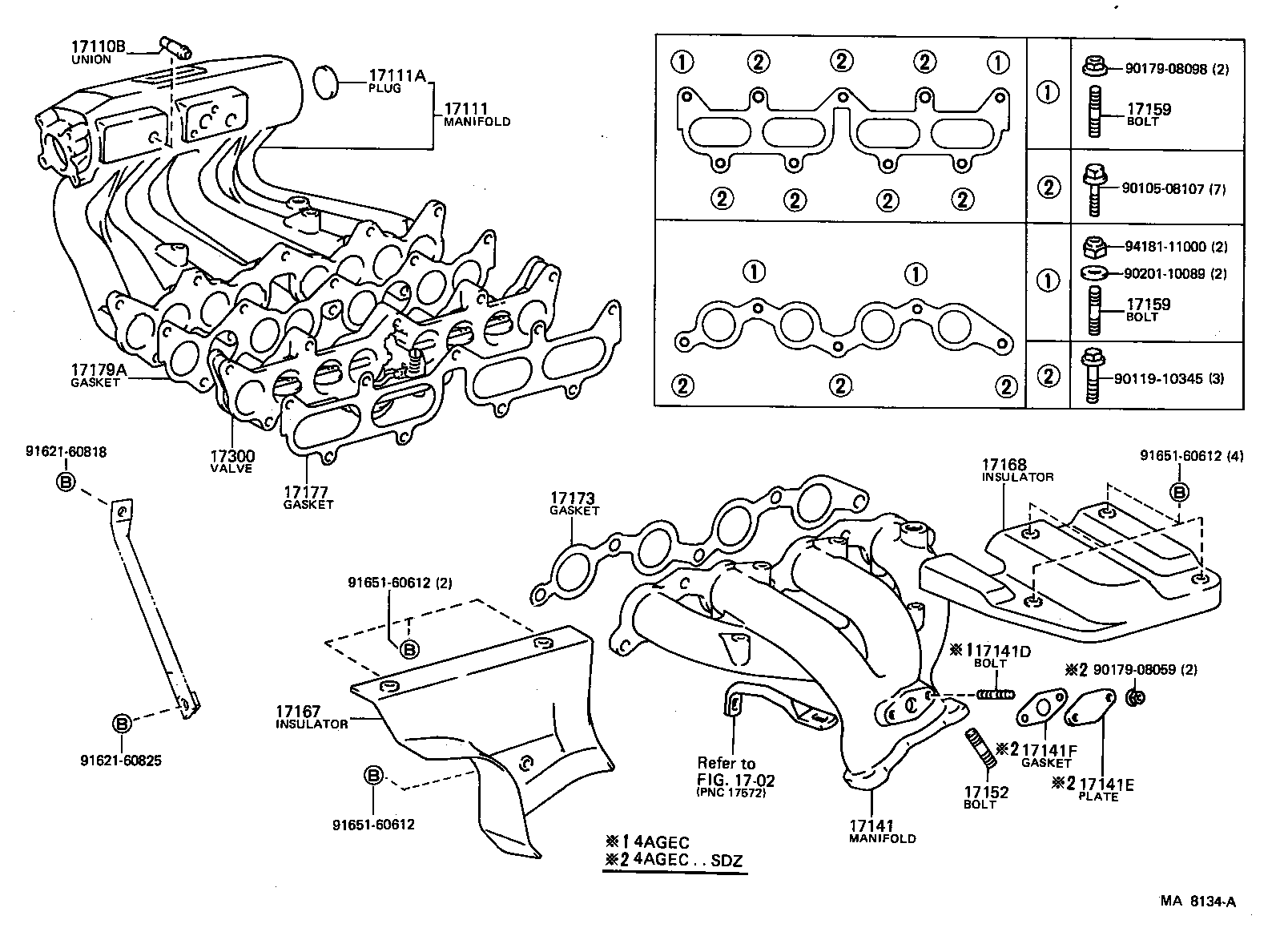 17111-16010 MANIFOLD, INTAKE product image