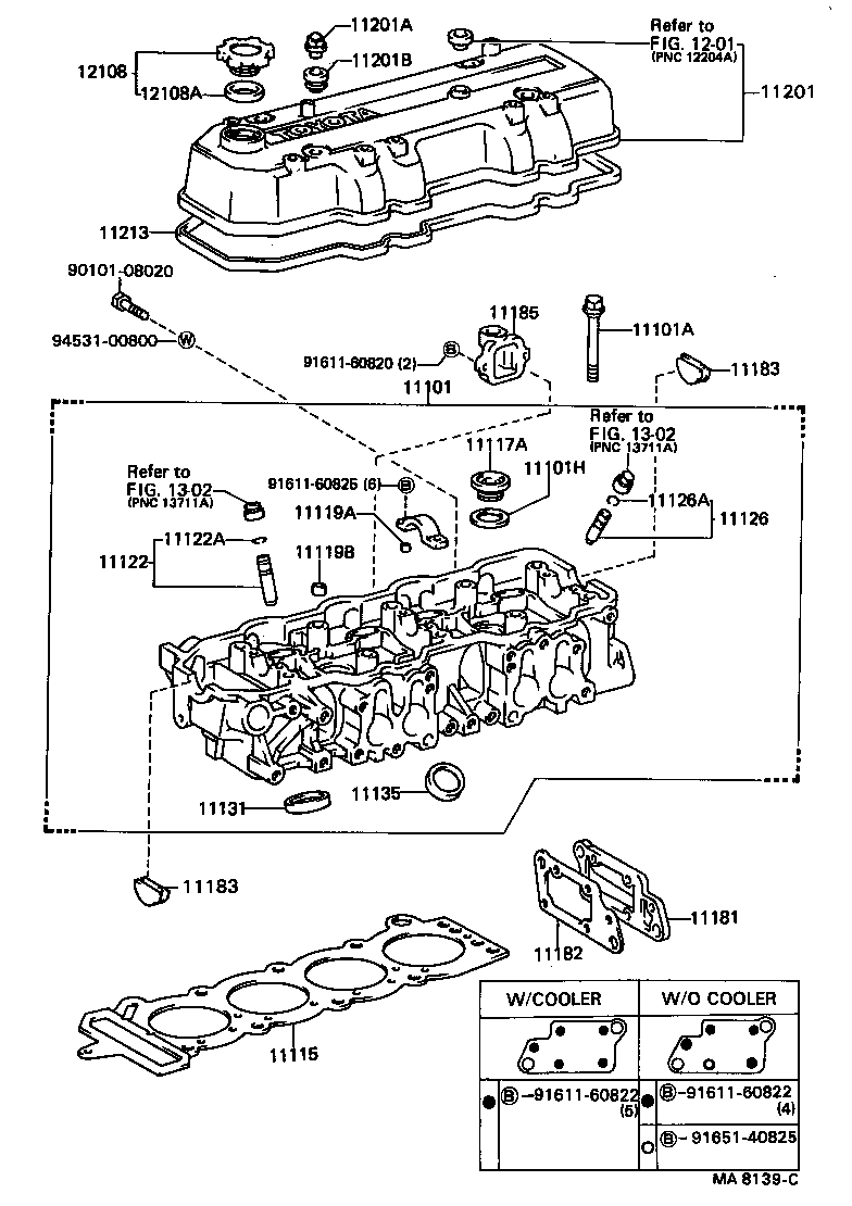 11101-71030 HEAD SUB-ASSY, CYLINDER product image