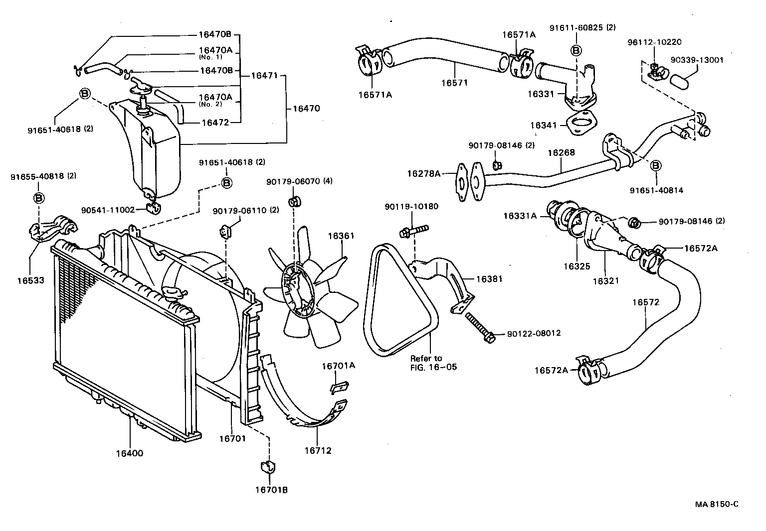 16347-70010 GASKET, WATER BY-PASS product image