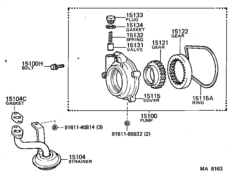 15102-70010 ROTOR SET, OIL PUMP product image