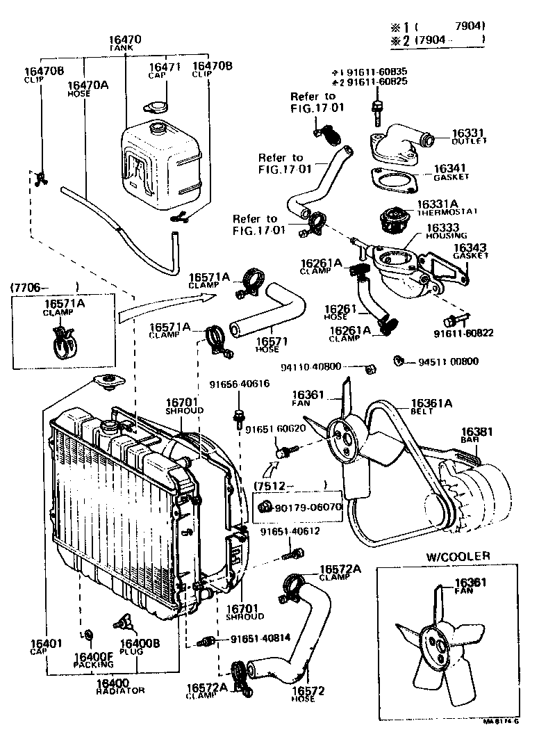 16333-24060 HOUSING, WATER OUTLET product image
