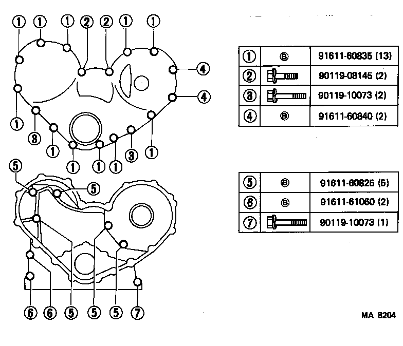 11301-56050 CASE SUB-ASSY, TIMING GEAR product image