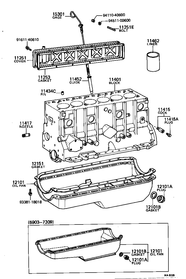 11452-60012 GUIDE, OIL LEVEL GAGE product image