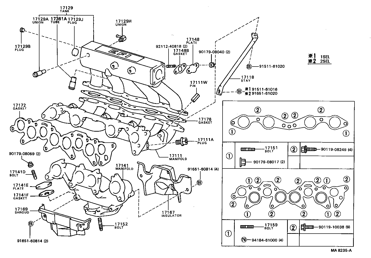 17111-63040 MANIFOLD, INTAKE product image