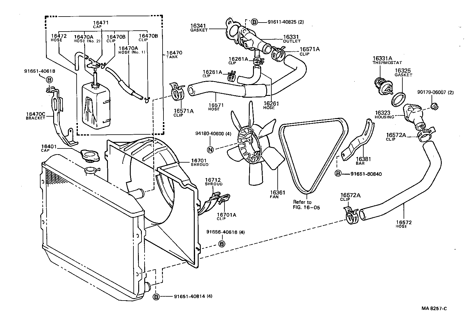 17175-72010 GASKET, WATER BY-PASS product image