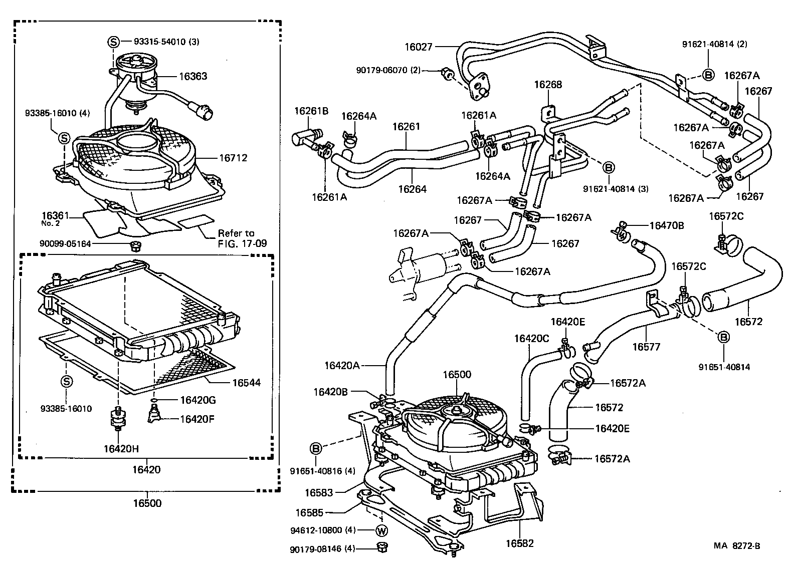 16027-54020 PIPE SUB-ASSY, TURBO WATER, NO.1 product image