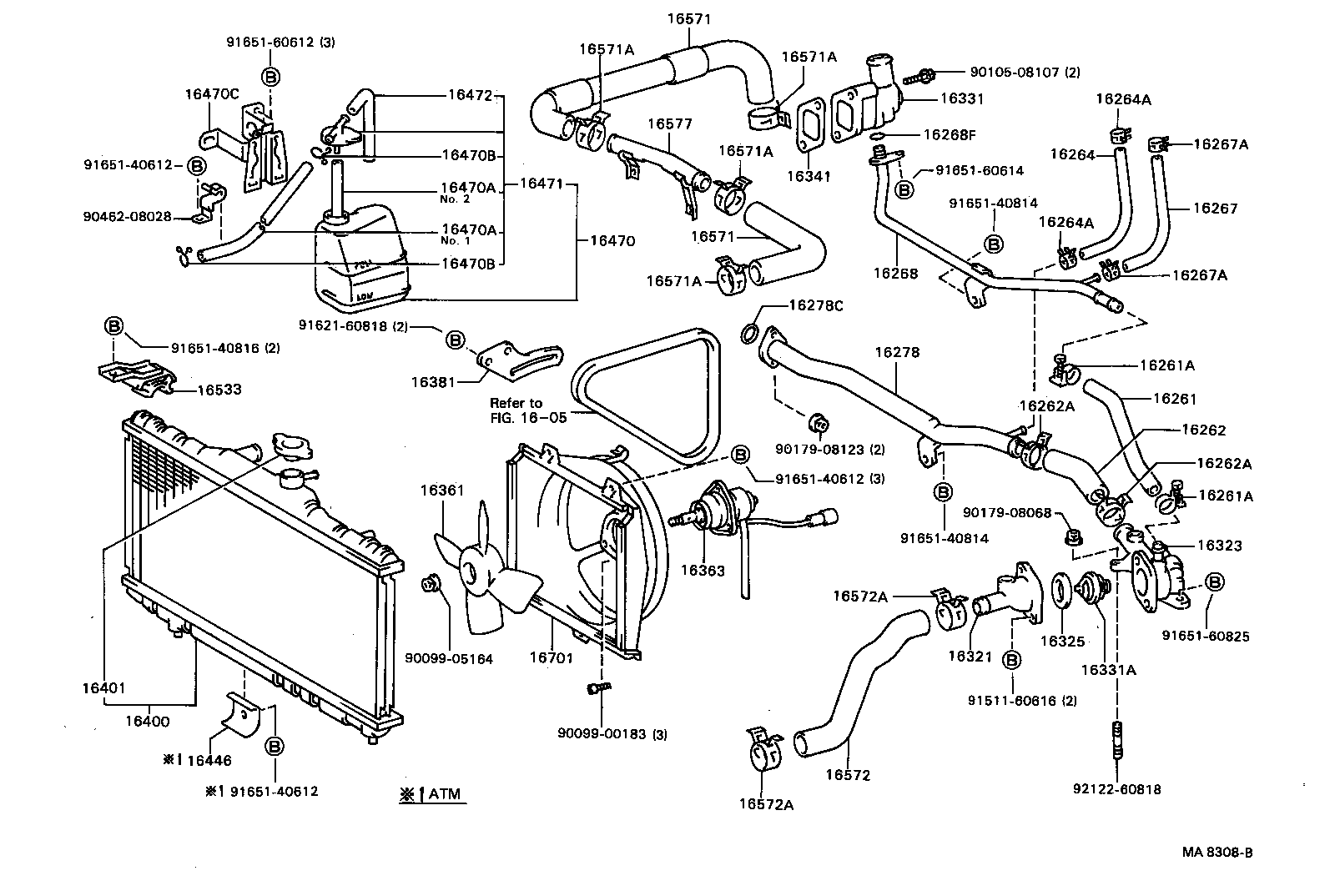 16304-88380 OUTLET, WATER product image