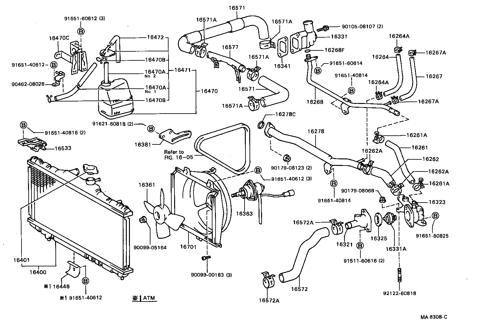 16533-16040 SUPPORT, RADIATOR, UPPER product image