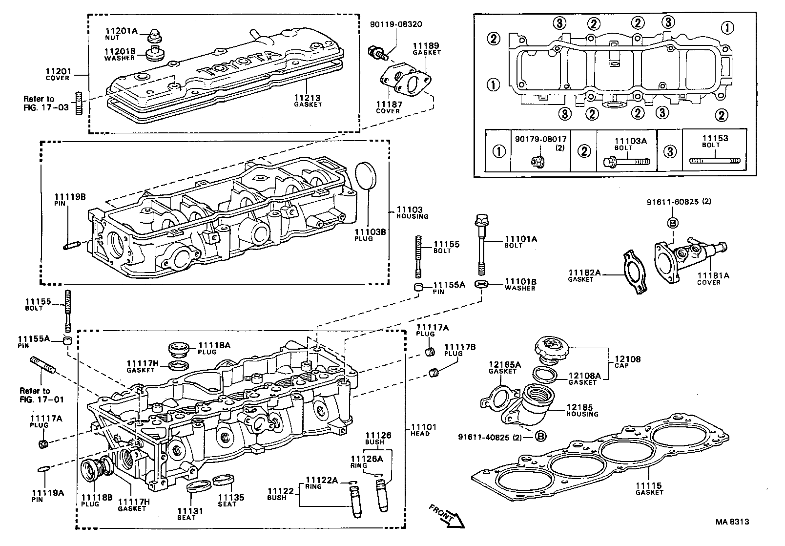 11122-88310 BUSH, INTAKE VALVE GUIDE product image