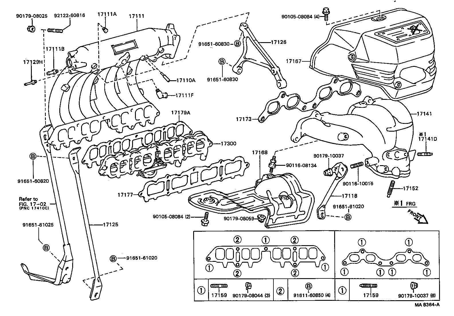 17111-88360 MANIFOLD, INTAKE product image