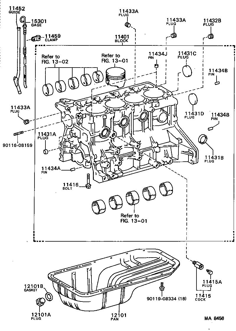 90341-18018 PLUG, W/HEAD STRAIGHT SCREW, NO.1(FOR CYLINDER BLOCK) product image