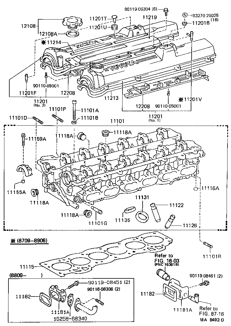 11101-70050 HEAD SUB-ASSY, CYLINDER product image