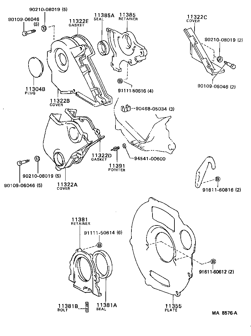 11312-13030 GASKET, FRONT END PLATE product image