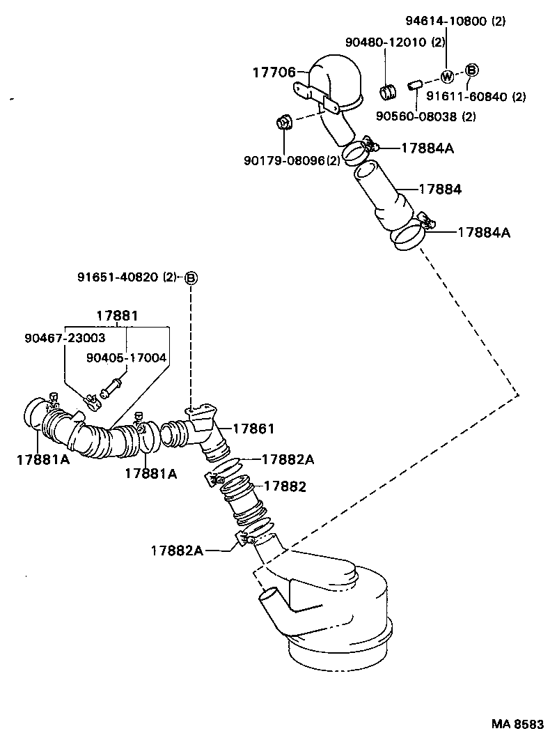 17700-58150 CLEANER ASSY, AIR product image