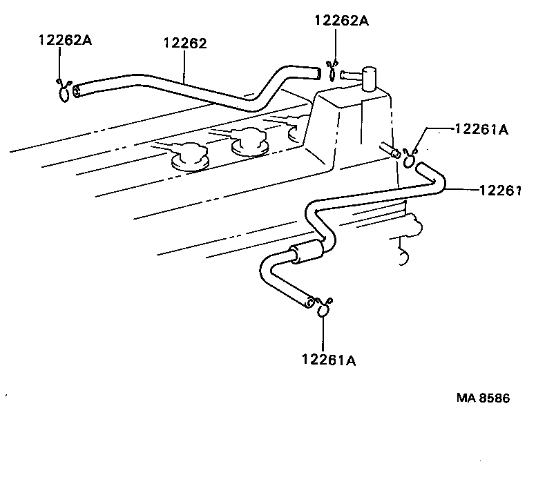 12261-88302 HOSE, VENTILATION product image