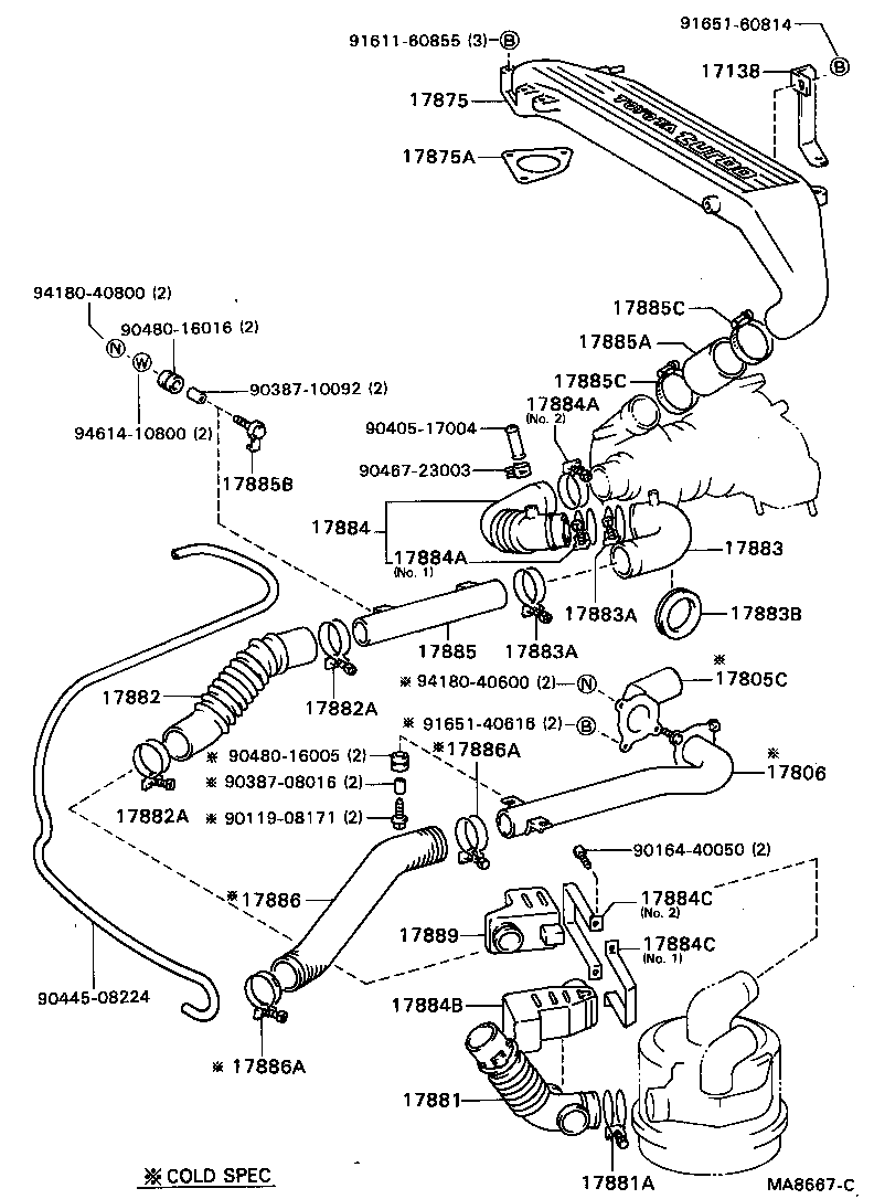 17700-68110 CLEANER ASSY, AIR product image