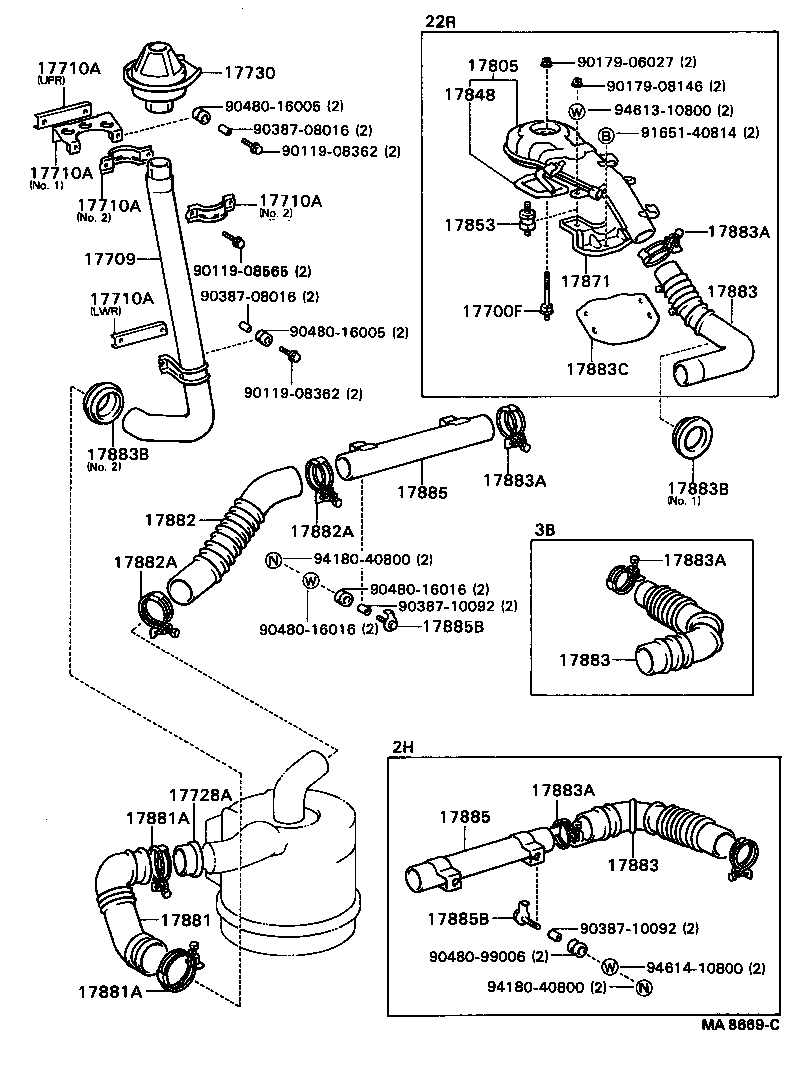 17705-17040 CAP SUB-ASSY, AIR CLEANER product image