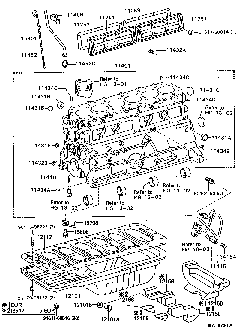 11401-69255 BLOCK SUB-ASSY, CYLINDER product image