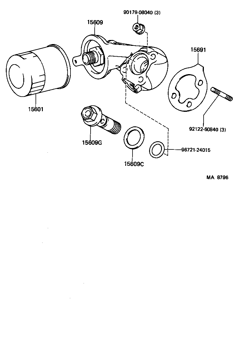 90430-24004 GASKET(FOR OIL FILTER BRACKET UNION) product image