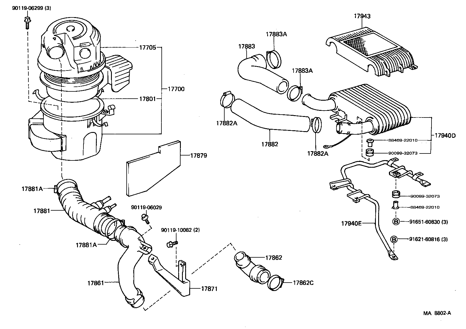 17705-11151 CAP SUB-ASSY, AIR CLEANER product image
