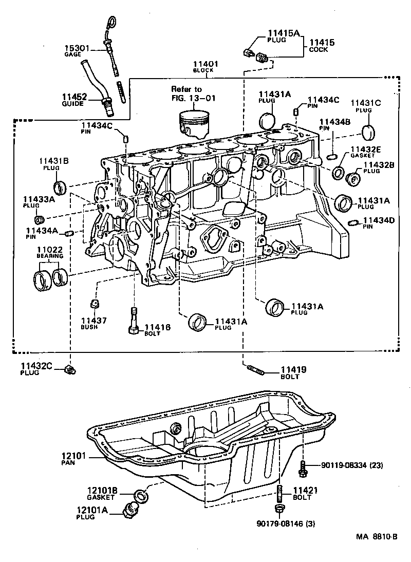 11452-42010 GUIDE, OIL LEVEL GAGE product image