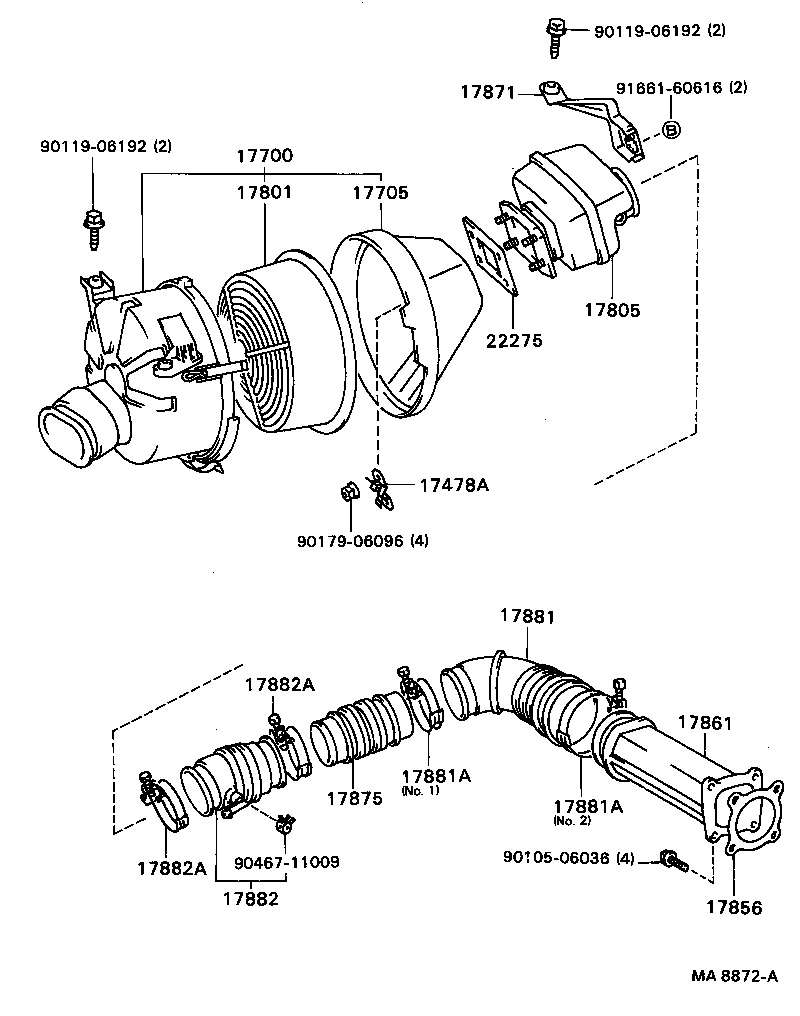 17344-70030 HOSE, AIR, NO.4 product image