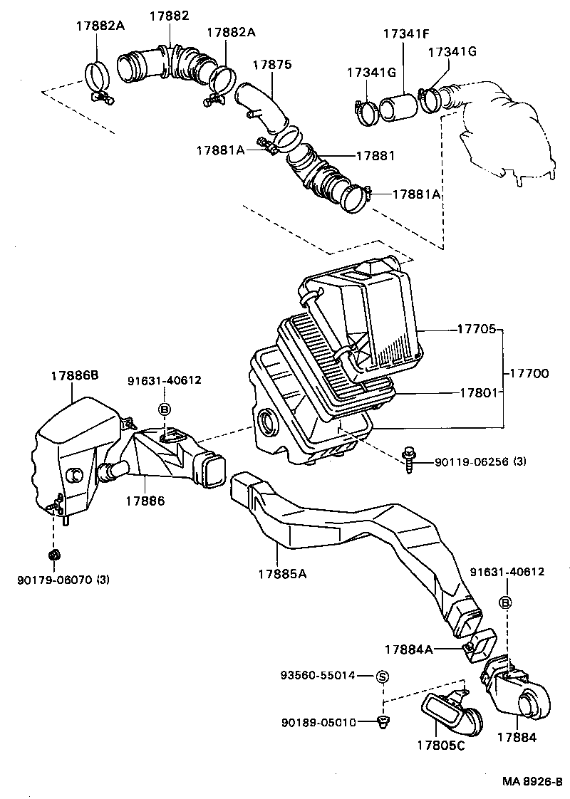 17700-11250 CLEANER ASSY, AIR product image