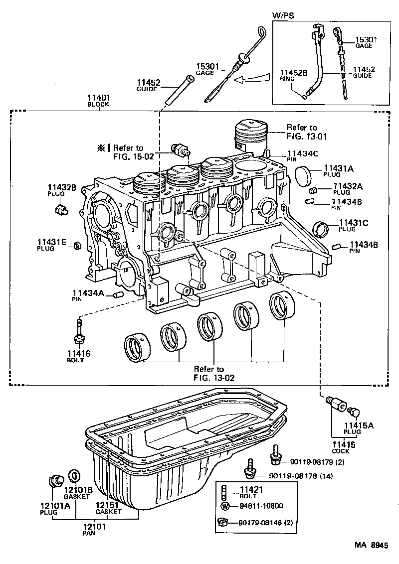 11401-79016 BLOCK SUB-ASSY, CYLINDER product image