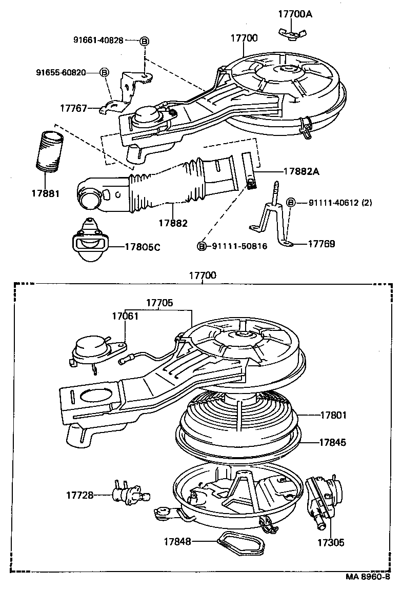 17700-11250 CLEANER ASSY, AIR product image
