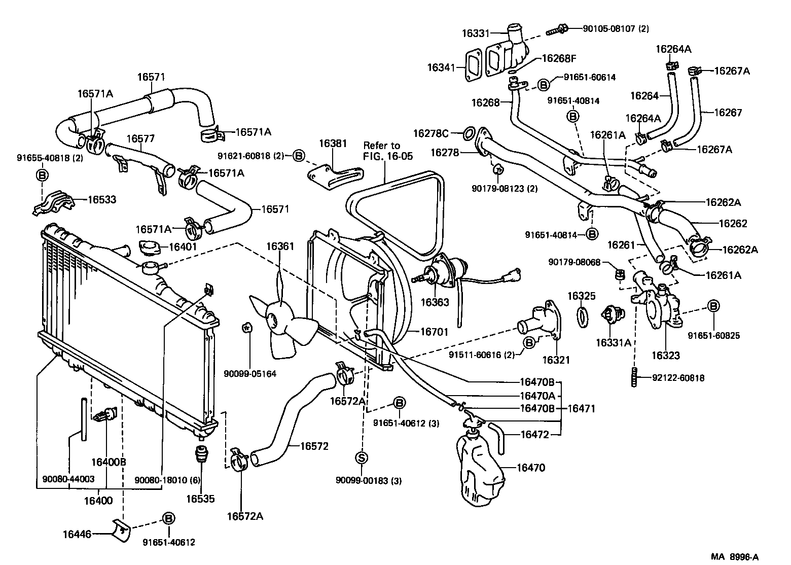 16363-02011 MOTOR, COOLING FAN product image