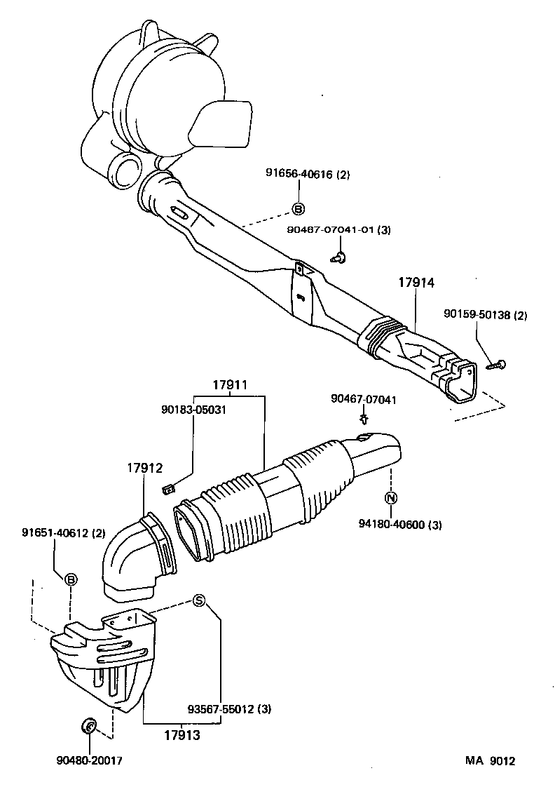 96111-10490 CLAMP, HOSE(FOR AIR CLEANER) product image