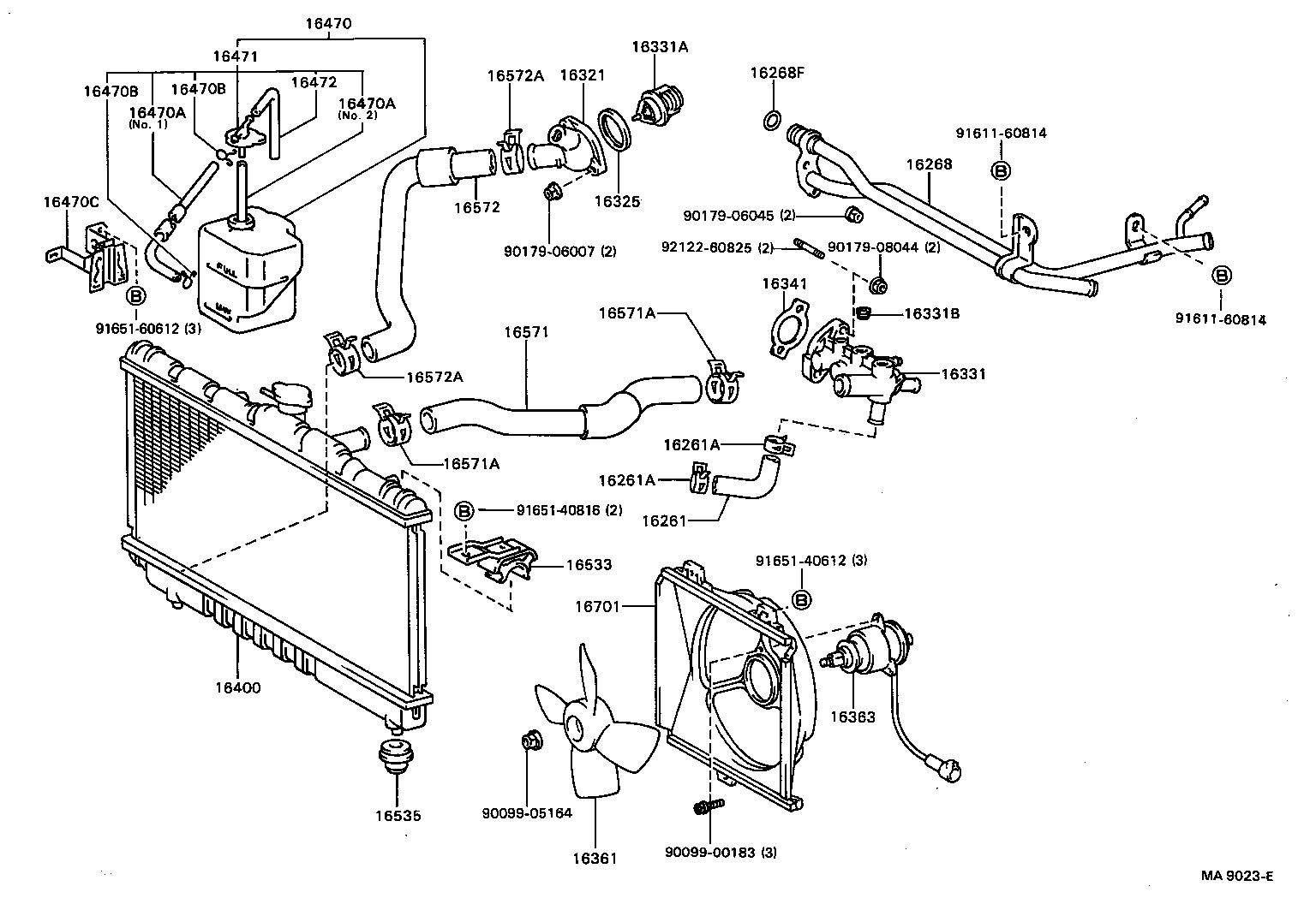 16400-74260 RADIATOR ASSY product image