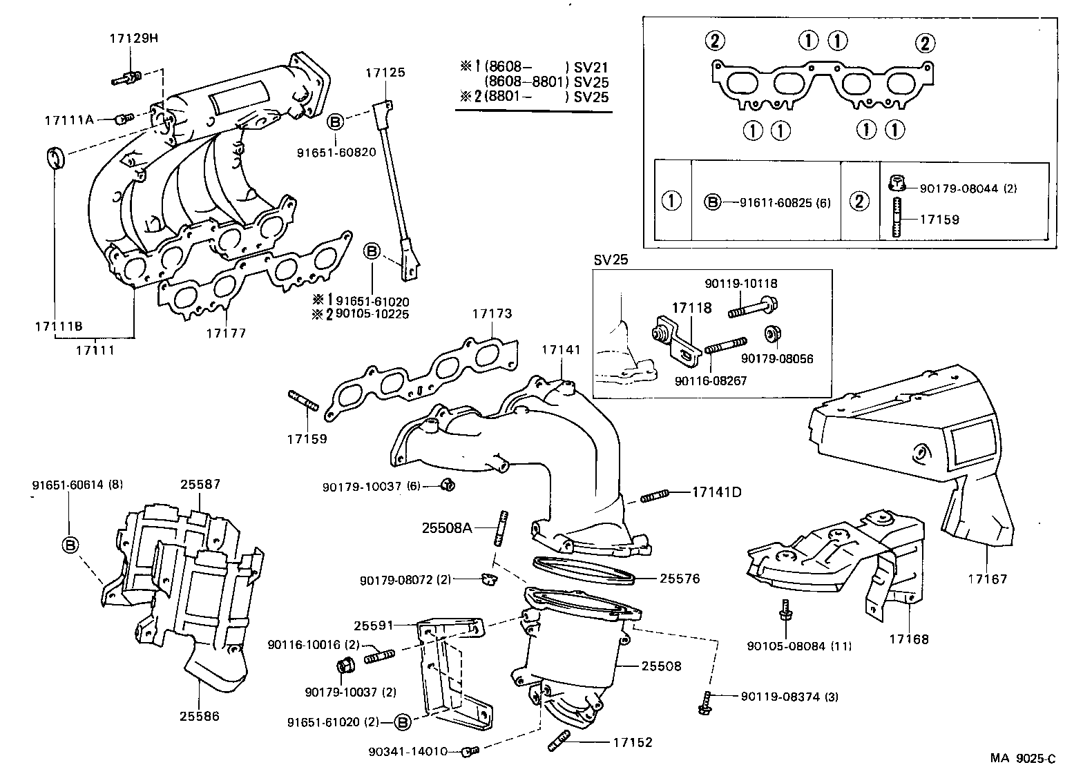 90116-10133 BOLT, STUD(FOR MANIFOLD TO CYLINDER HEAD) product image