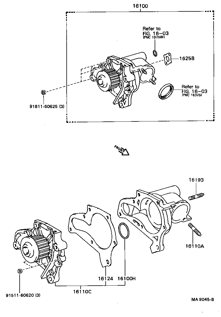 90116-08092 BOLT, STUD(FOR WATER PUMP SET) product image
