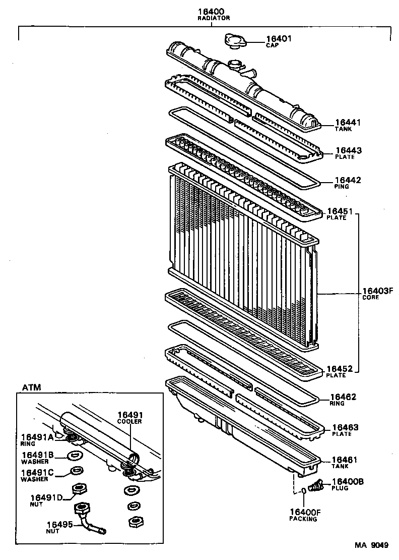 16268-74010 PIPE, WATER BY-PASS, NO.1 product image