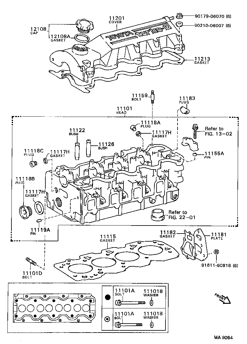 11101-69045 HEAD SUB-ASSY, CYLINDER product image