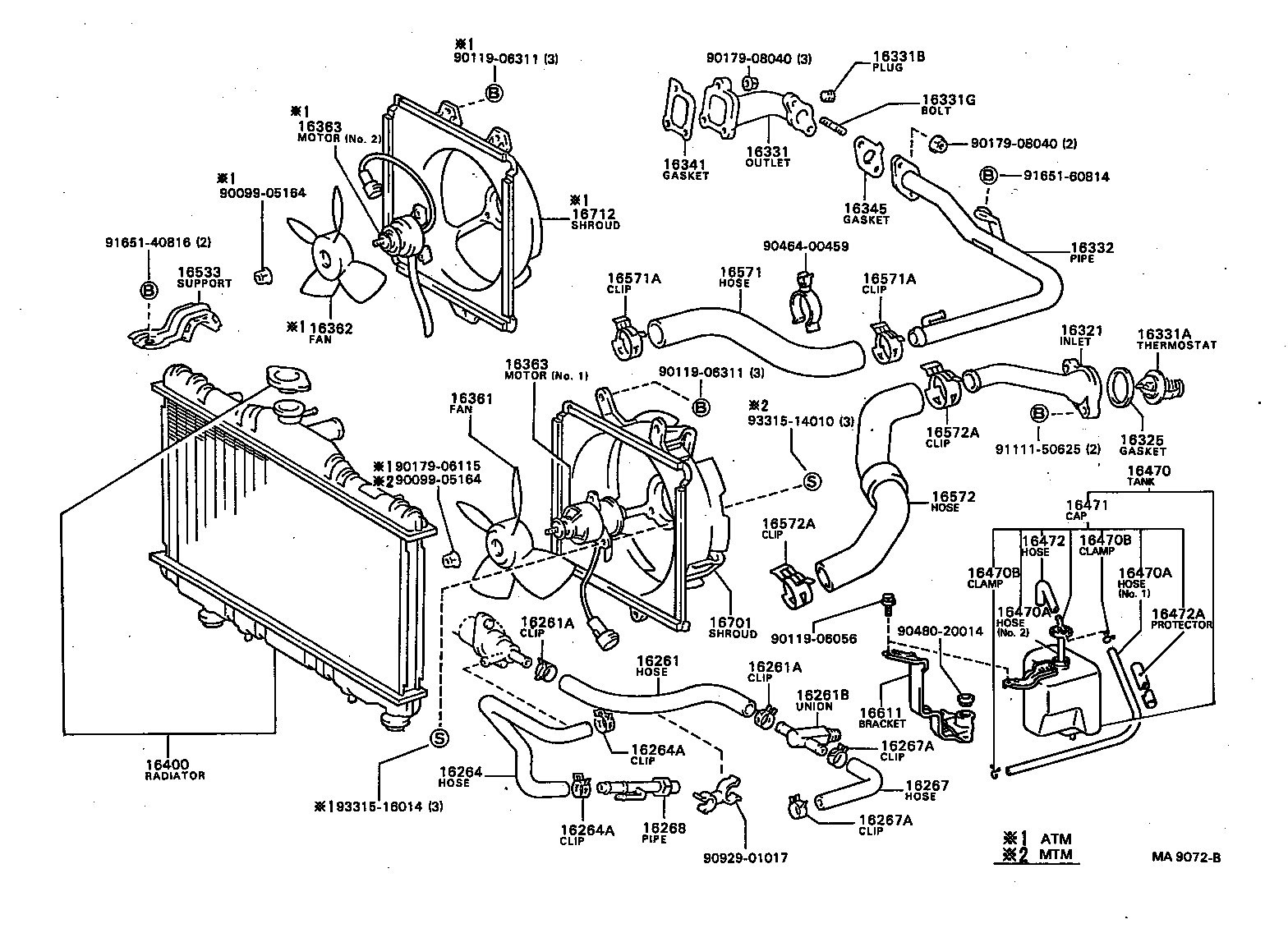16347-62010 GASKET, WATER BY-PASS product image